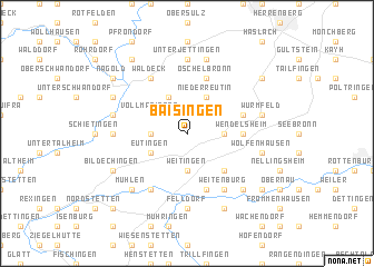 map of Baisingen