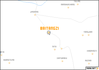 map of Baitangzi