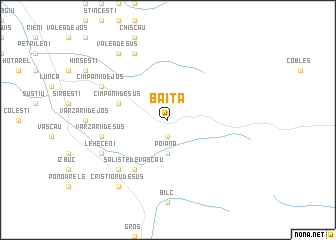 map of Băiţa