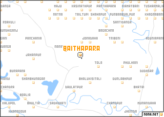 map of Baithāpāra