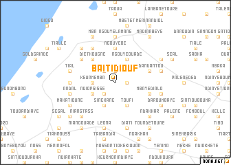 map of Baïti Diouf