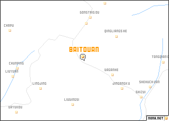 map of Baitou\