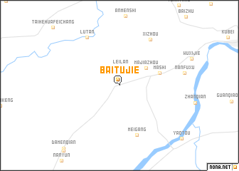 map of Baitujie