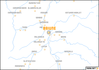 map of Baiune