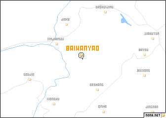 map of Baiwanyao