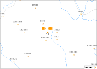 map of Baiwan