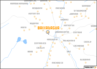 map of Baixa dʼÁgua