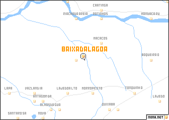 map of Baixa da Lagoa