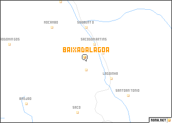 map of Baixa da Lagoa