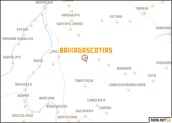 map of Baixa das Cotias