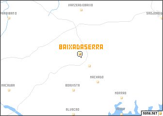 map of Baixa da Serra