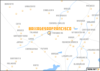 map of Baixa de São Francisco