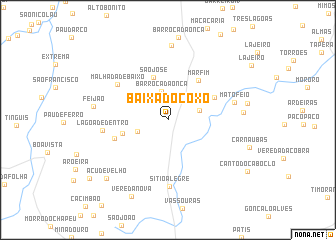 map of Baixa do Coxo