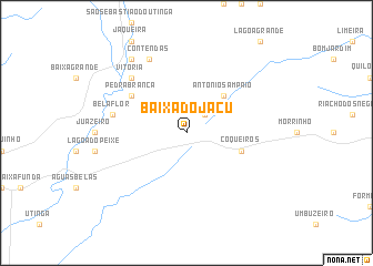 map of Baixa do Jacu