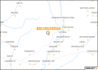 map of Baixa Grande