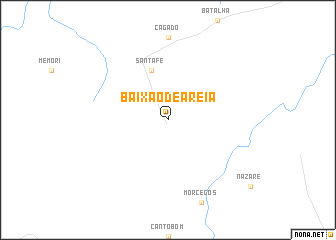 map of Baixão de Areia
