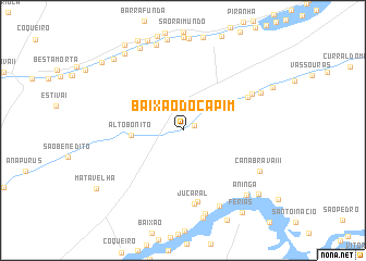 map of Baixão do Capim