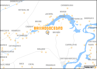 map of Baixão do Cedro