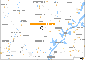 map of Baixão do Cedro