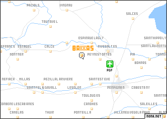 map of Baixas