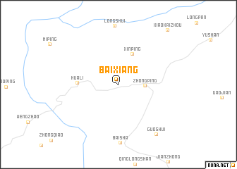 map of Baixiang