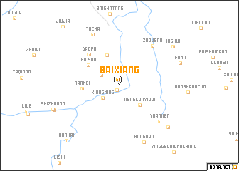map of Baixiang