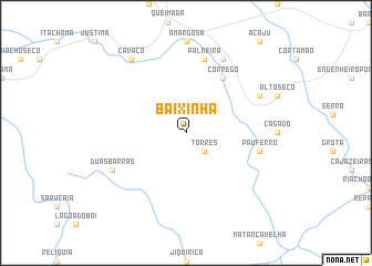 map of Baixinha