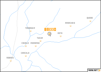 map of Baixio