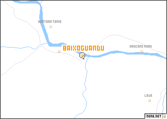 map of Baixo Guandu