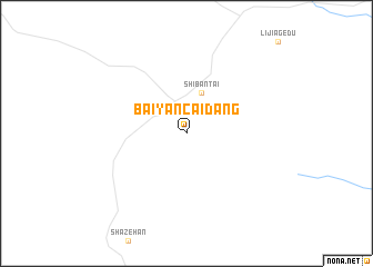 map of Baiyancaidang