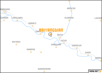 map of Baiyangdian