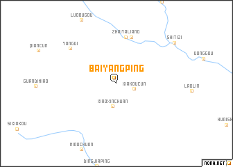 map of Baiyangping