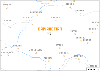 map of Baiyangtian