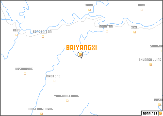 map of Baiyangxi