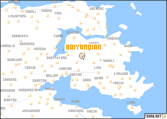 map of Baiyanqian