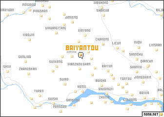 map of Baiyantou
