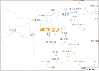 map of Baiyanxia