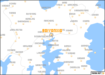 map of Baiyanxia