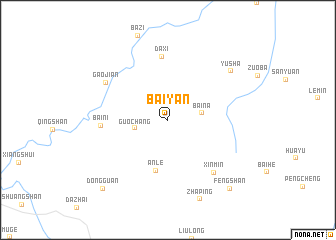 map of Baiyan