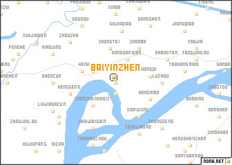 map of Baiyinzhen