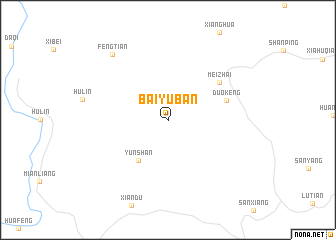 map of Baiyuban