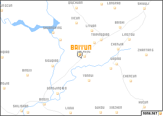 map of Baiyun