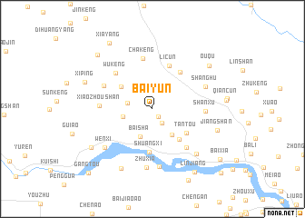 map of Baiyun