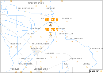 map of Baizas