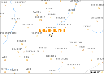 map of Baizhangyan