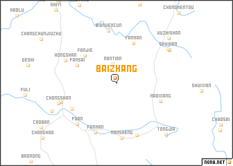 map of Baizhang