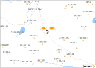 map of Baizhang