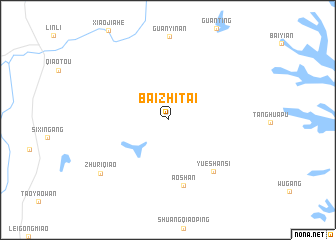 map of Baizhitai