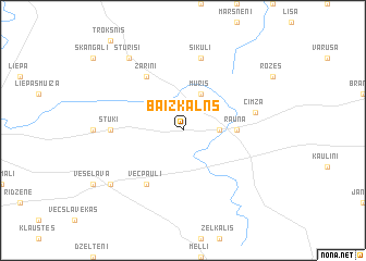 map of Baižkalns