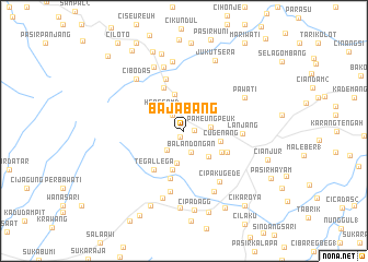 map of Bajabang